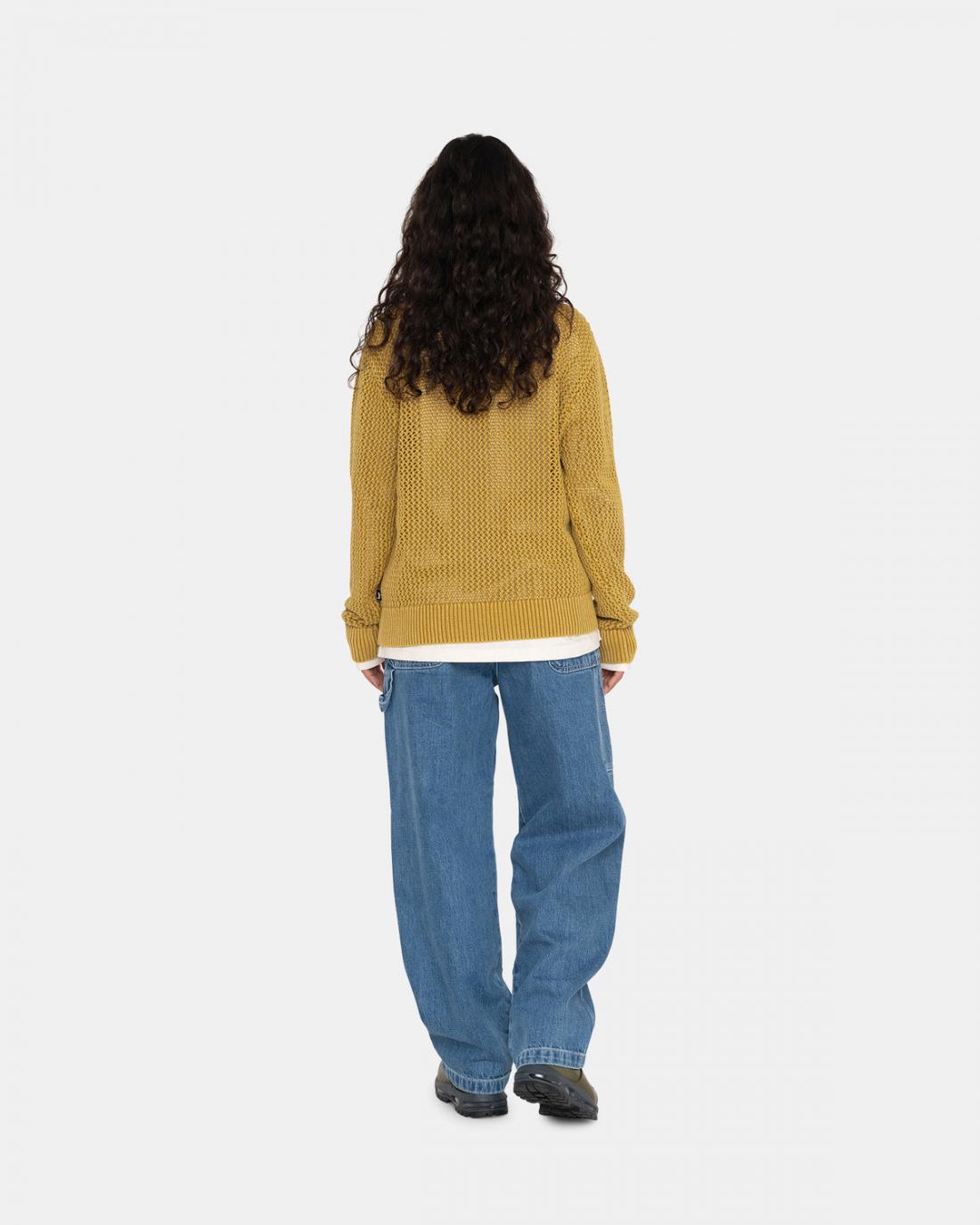 Knits | PIGMENT DYED LOOSE GAUGE SWEATER Gold - Stüssy Mens